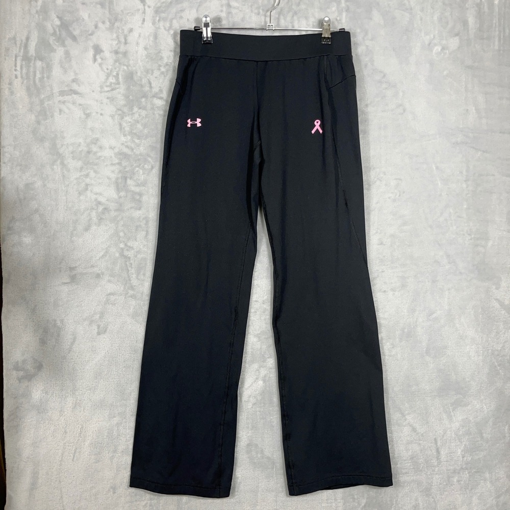 Under Armour Women Yoga Pants M Black ColdGear Fitted Athleisure Gorpcore Gym